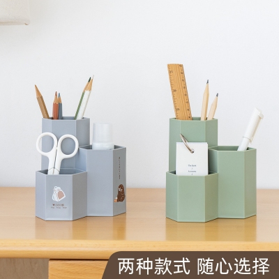 創意六角筆筒